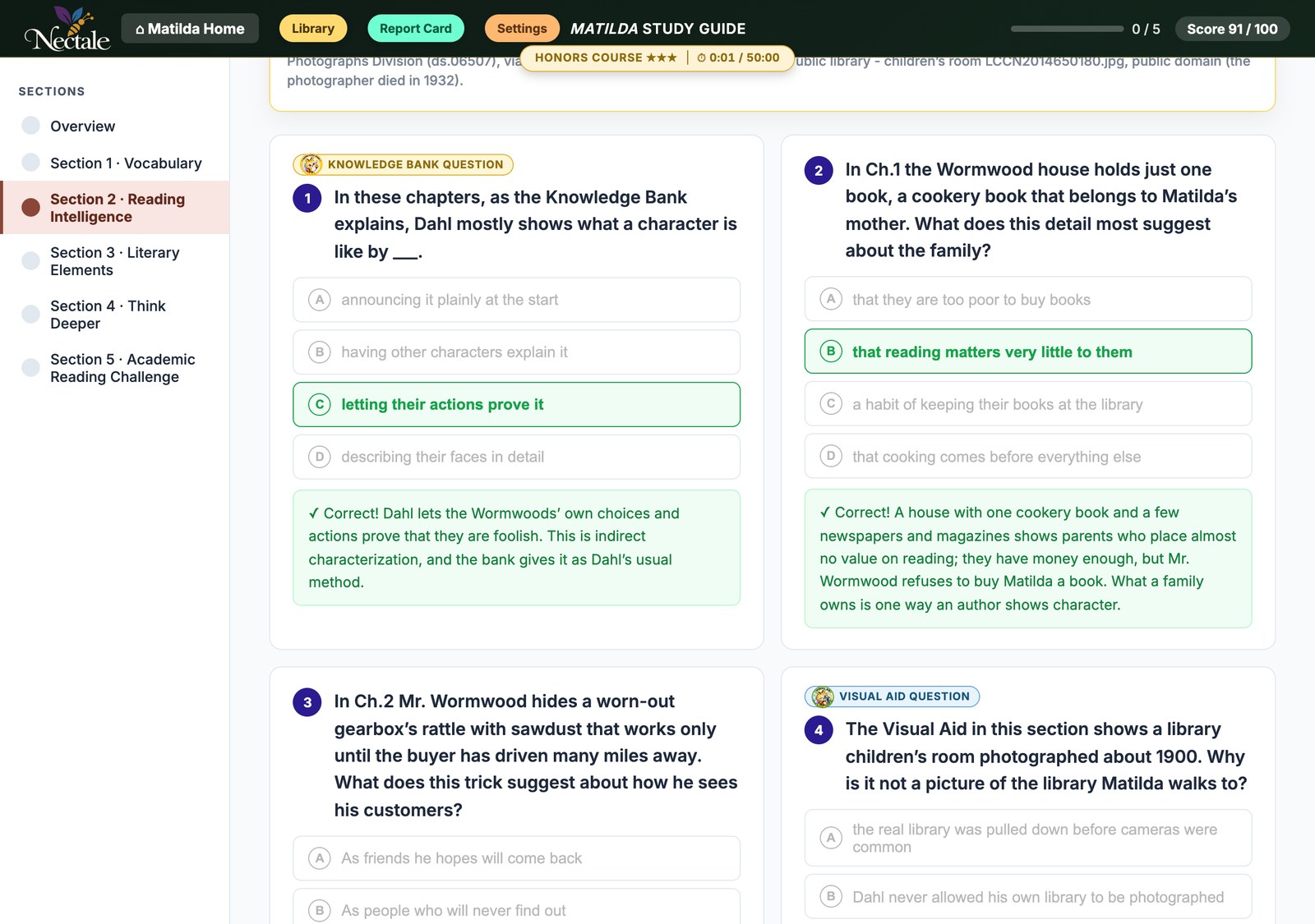 Answer questions and get instant grading with feedback
